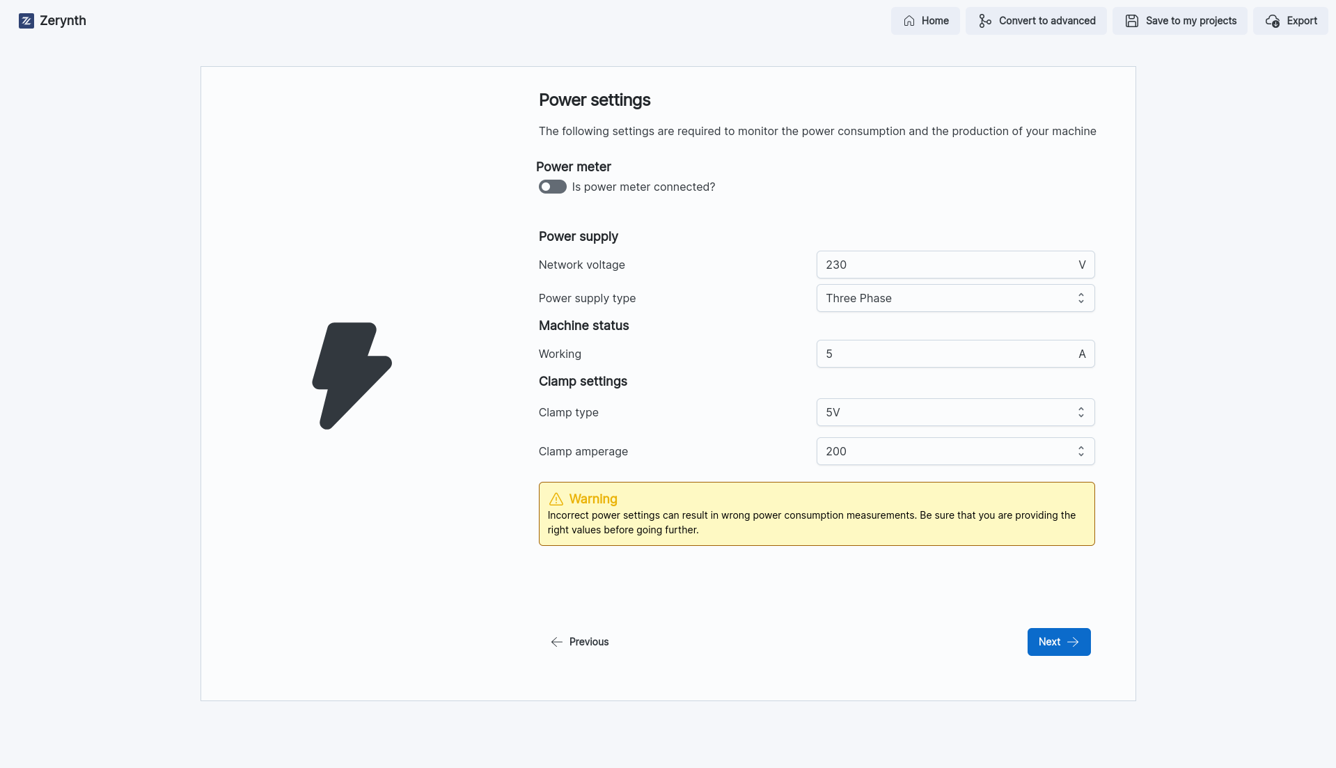 Power Settings