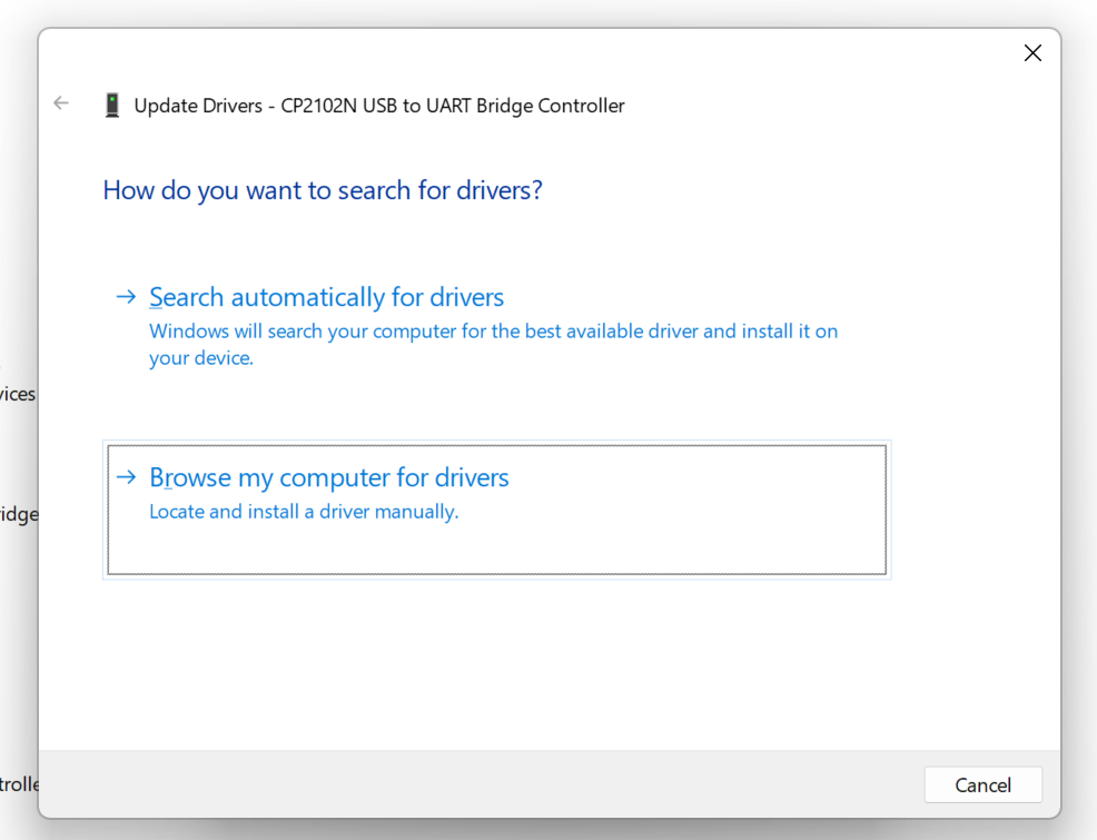 Browse driver