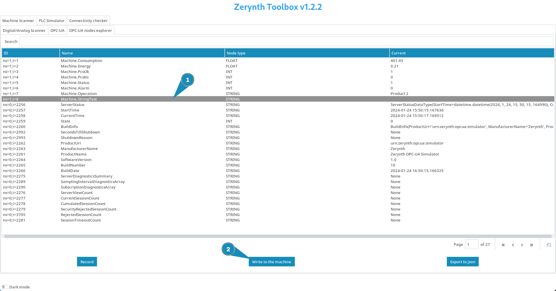 Select variable